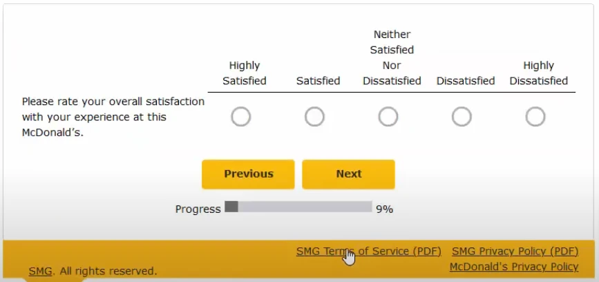 Rate your overall satisfaction